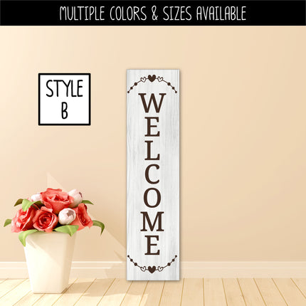 Custom Decoration Vertical Welcome Vinyl Decal/Sticker
