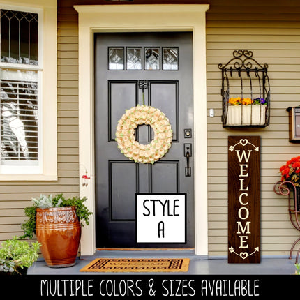 Custom Decoration Vertical Welcome Vinyl Decal/Sticker