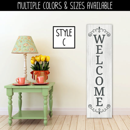 Custom Decoration Vertical Welcome Vinyl Decal/Sticker