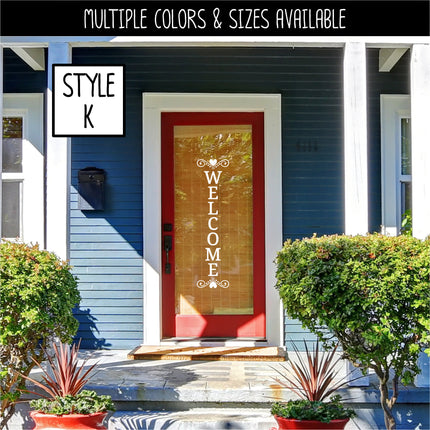 Custom Decoration Vertical Welcome Vinyl Decal/Sticker