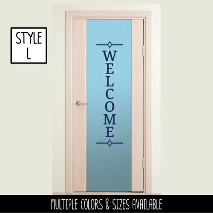Custom Decoration Vertical Welcome Vinyl Decal/Sticker