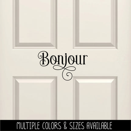 Ornamental Bonjour Vinyl Decal/Sticker