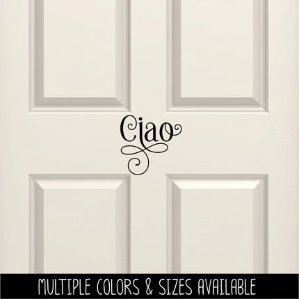 Ornamental Ciao Vinyl Decal/Sticker