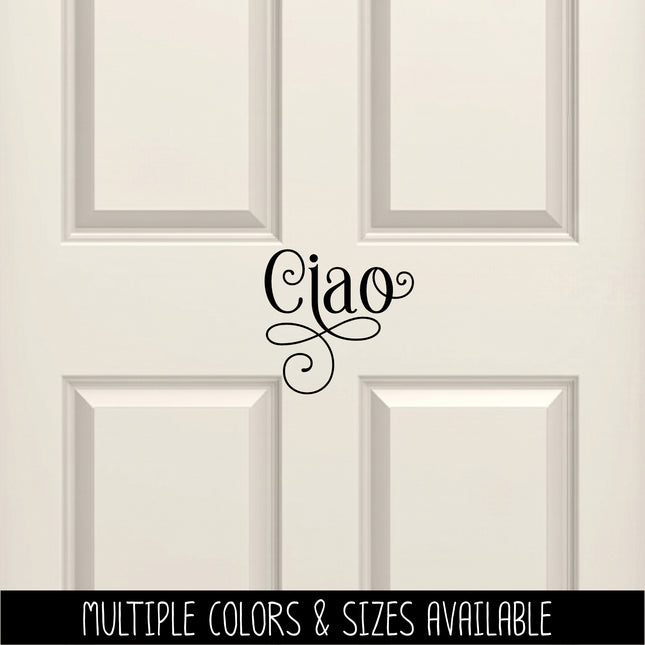 Ornamental Ciao Vinyl Decal/Sticker