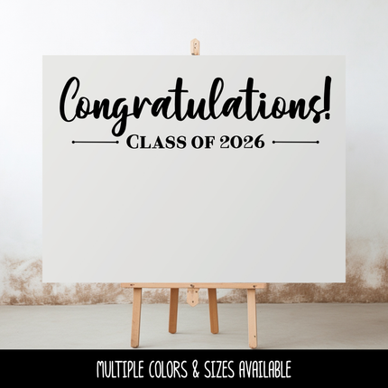 Congratulations Class of 2026 Decal/Sticker