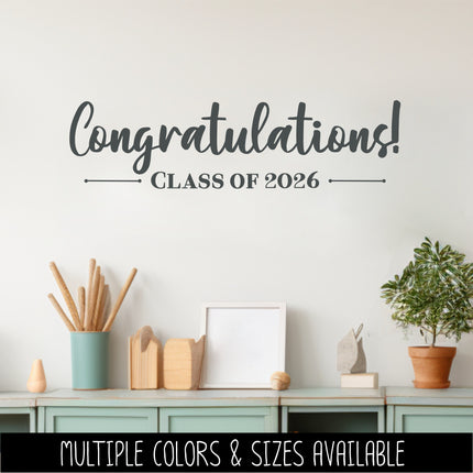 Congratulations Class of 2026 Decal/Sticker
