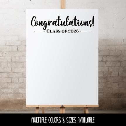 Congratulations Class of 2026 Decal/Sticker