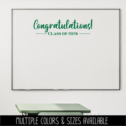 Congratulations Class of 2026 Decal/Sticker