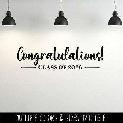 Congratulations Class of 2026 Decal/Sticker