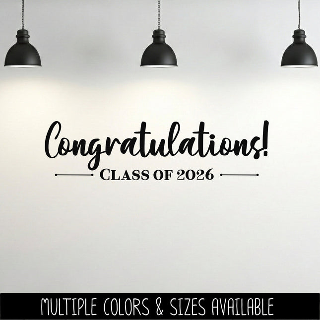 Congratulations Class of 2026 Decal/Sticker