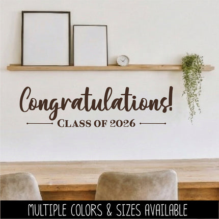 Congratulations Class of 2026 Decal/Sticker