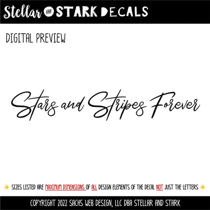 Modern Stars and Stripes Decal/Sticker