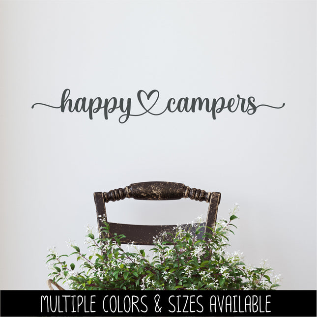 Happy Campers Decal Vinyl Sticker