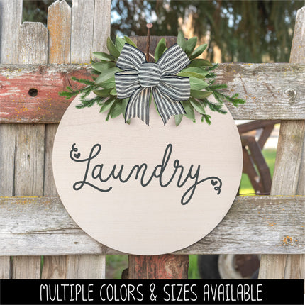 Cursive Laundry Heart Vinyl Decal/Sticker