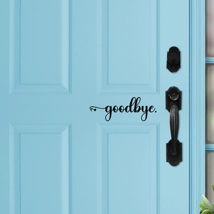 Cursive Goodbye Heart Vinyl Decal/Sticker