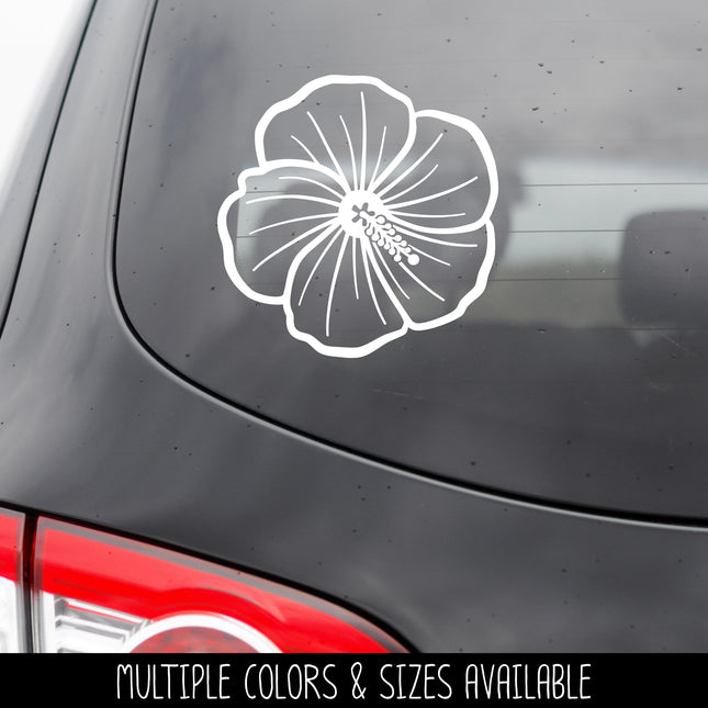 Hibiscus Flower Vinyl Decal/Sticker