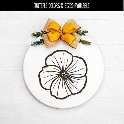Hibiscus Flower Vinyl Decal/Sticker