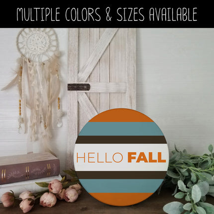 Thin Hello Bold Fall Vinyl Decal - Hello Fall Vinyl Sticker - Hello Fall Sticker - Hello Fall Decal - Hello Autumn Decal - Autumn Sticker