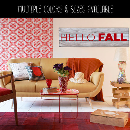Thin Hello Bold Fall Vinyl Decal - Hello Fall Vinyl Sticker - Hello Fall Sticker - Hello Fall Decal - Hello Autumn Decal - Autumn Sticker