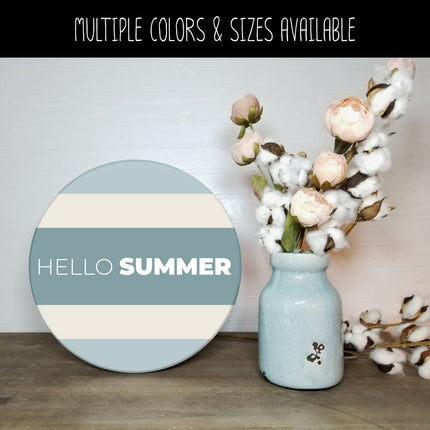 Thin Hello Bold Summer Vinyl Decal - Hello Summer Vinyl Sticker - Hello Summer Sticker - Hello Summer Decal - Hello Summer Sticker - Summer