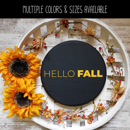 Thin Hello Bold Fall Vinyl Decal - Hello Fall Vinyl Sticker - Hello Fall Sticker - Hello Fall Decal - Hello Autumn Decal - Autumn Sticker