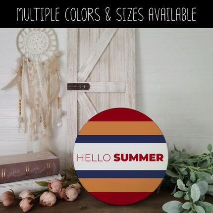 Thin Hello Bold Summer Vinyl Decal - Hello Summer Vinyl Sticker - Hello Summer Sticker - Hello Summer Decal - Hello Summer Sticker - Summer