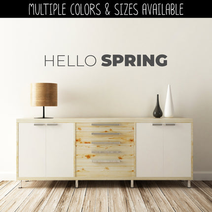 Thin Hello Bold Spring Vinyl Decal - Hello Spring Vinyl Sticker - Hello Spring Sticker - Hello Spring Decal - Hello Spring Sticker - Spring