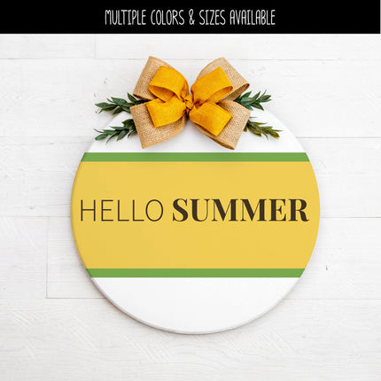 Thin Hello Serif Summer Vinyl Decal - Hello Summer Vinyl Sticker - Hello Summer Sticker - Hello Summer Decal - Hello Summer Sticker - Summer