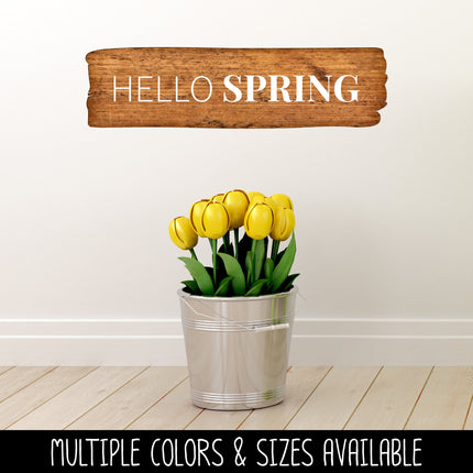 Thin Hello Serif Spring Vinyl Decal - Hello Spring Vinyl Sticker - Hello Spring Sticker - Hello Spring Decal - Hello Spring Sticker - Spring