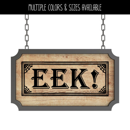Framed Boo! and Eek! Vinyl Decal Set- Boo! and Eek! Sticker Set - Halloween Decal - Halloween Sticker - Boo Decal - Eek Decal - Boo Sticker