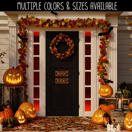 Framed Boo! and Eek! Vinyl Decal Set- Boo! and Eek! Sticker Set - Halloween Decal - Halloween Sticker - Boo Decal - Eek Decal - Boo Sticker