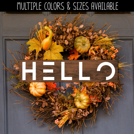 Modern Hello Vinyl Decal - Hello Vinyl Sticker - Hello Door Decal - Hello Car Decal - Hello Mailbox - Hello Door Sticker - Hello Sign