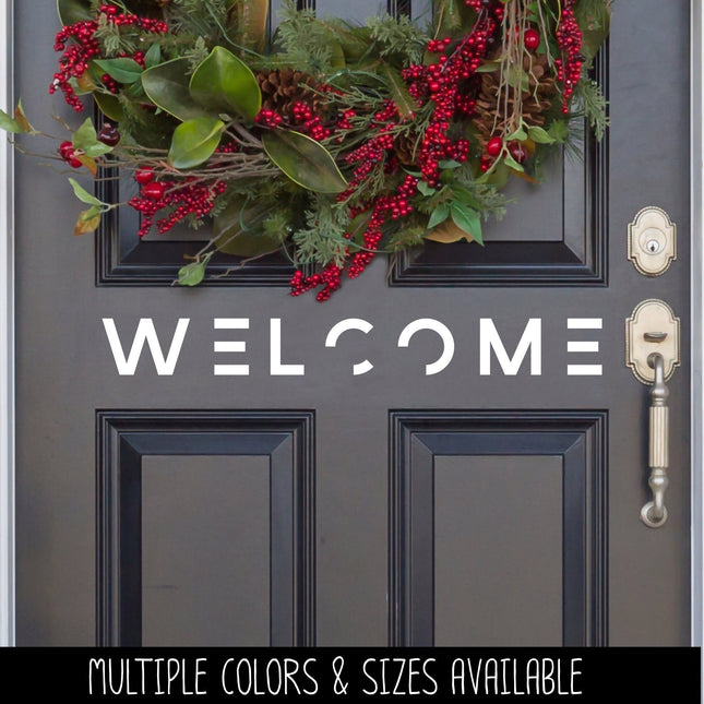 Welcome Vinyl Decal - Welcome Vinyl Sticker - Welcome Door Decal- Welcome Door Sticker - Welcome Mailbox Sticker - Welcome Wall Decal