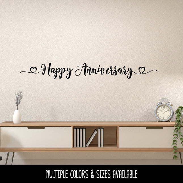 Happy Anniversary Vinyl Decal/Sticker