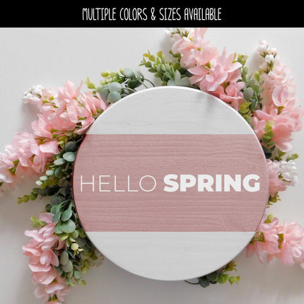Thin Hello Bold Spring Vinyl Decal - Hello Spring Vinyl Sticker - Hello Spring Sticker - Hello Spring Decal - Hello Spring Sticker - Spring
