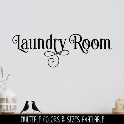 Ornamental Laundry Room Decal - Laundry Room Sticker - Laundry Wall Decal - Laundry Basket Decal - Laundry Room Door Decal - Laundry Decor