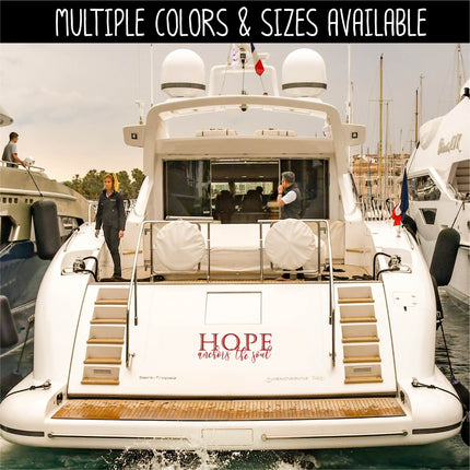 Hope Anchors the Soul Decal, Hope Anchors the Soul Sticker, Hebrews 6:19, Christian Decal, Hope Sign, Hope Wall Decal, Hope Door Decal,Bible
