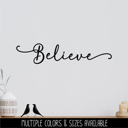 Cute Believe Decal - Believe Car Decal - Believe Sticker - Believe Wall Vinyl Decal - Believe Laptop Sticker - Believe Mug Decal-Christmas