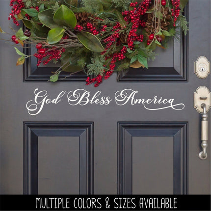 Vintage God Bless America Decal, 4th of July, Patriotic Sign, America, USA, Independence Day, American Pride, God Bless America Sticker,Sign