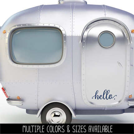 Hello with tails Decal - Hello Vinyl Sticker - Hello Door Decal - Hello Wall Decal - Hello Sign - Hello Door Sticker - Hello Front Door