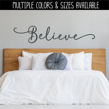 Cute Believe Decal - Believe Car Decal - Believe Sticker - Believe Wall Vinyl Decal - Believe Laptop Sticker - Believe Mug Decal-Christmas