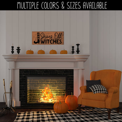 Shoes Off, Witches Decal, Halloween Remove Your Shoes Decal, Please Remove Your Shoes Sign, Remove Your Shoes Sticker, No Shoes Allowed Sign