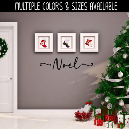 Cute Noel Vinyl Decal, Noel Vinyl Sticker, Noel Door Decal, Merry Christmas Decal, Christmas Decal, Xmas Decal, Holiday Decal, Noel Sign