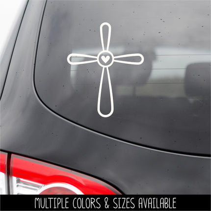 Outline Cross with Heart Vinyl Decal, Cross and Heart Vinyl Decal, Cross Sticker, Jesus Sticker, Christian Decal, Jesus Decal, Car Decal