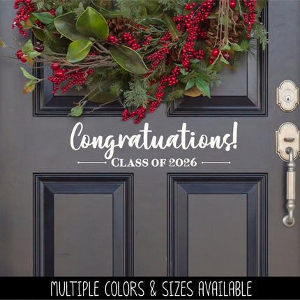 Congratulations Class of 2026 Decal - Graduation Announcement Decal - Congratulations Graduate Sign - Senior 2026 Decal - Graduation Sticker