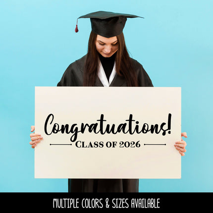 Congratulations Class of 2026 Decal - Graduation Announcement Decal - Congratulations Graduate Sign - Senior 2026 Decal - Graduation Sticker