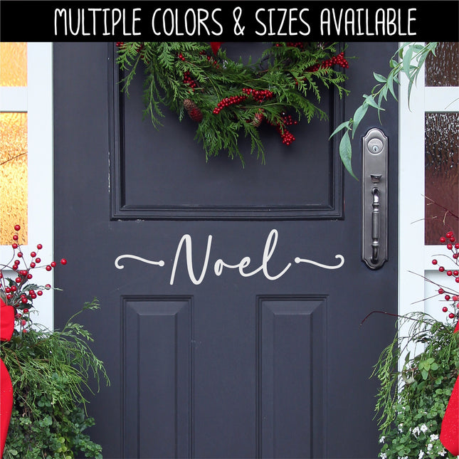 Cute Noel Vinyl Decal, Noel Vinyl Sticker, Noel Door Decal, Merry Christmas Decal, Christmas Decal, Xmas Decal, Holiday Decal, Noel Sign
