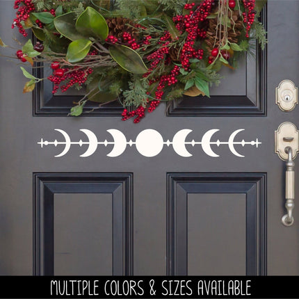 Ornate Moon Phases Decal, Halloween Decal, Autumn Decor, Fall Decor, Moon Decor, Spooky Decal, Celestial, Lunar Sticker, Moon Sticker, Car