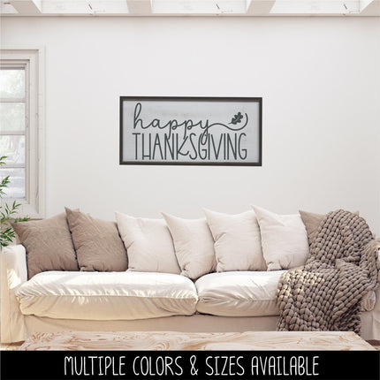 Happy Thanksgiving Decal, Happy Thanksgiving Sticker, Happy Thanksgiving Door Decal, Thanksgiving Wall Decal, Happy Thanksgiving Sign, Decor