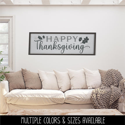 Happy Thanksgiving Decal, Happy Thanksgiving Sticker, Happy Thanksgiving Door Decal, Thanksgiving Wall Decal, Happy Thanksgiving Sign, Decor
